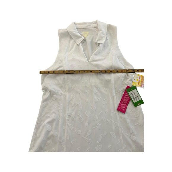 Lilly Pulitzer Delphina Tennis Dress Perfect Match Jacquard Resort White XL NWT - Picture 6 of 12